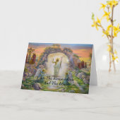 私が復活と命   カード (黄色い花)