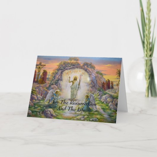 私が復活と命   カード (正面)