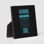 私が心を緩めるカヤック フォトプラーク (正面)