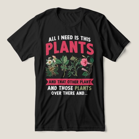 私が必要としているのは、この植物だけだ トライブレンドTシャツ (デザイン正面)