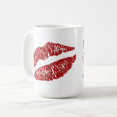 私が必要とするすべてはコーヒー及びマスカラW/Kissのマグです コーヒーマグカップ (正面左)