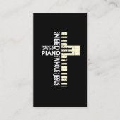 私が必要とするピアノはすべて音楽イエス・キリストのクリスチャンのミュージシャンです 名刺 (正面)