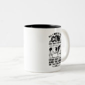 私が必要なのはこの牛と他の農場の牛だけだ ツートーンマグカップ (正面右)