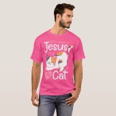 私が必要なのはイエスと私の猫好きクリスチャンの部屋だけだ Tシャツ (正面フル)
