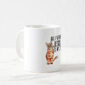 私が必要なのはイエスと私の猫 コーヒーマグカップ (正面左)