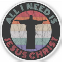 私が必要なのはイエス・キリストだけだ シール