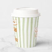 私が必要なのはイエス&コーヒー – オリーブグリーン 紙コップ (左)