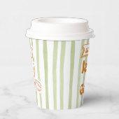 私が必要なのはイエス&コーヒー – オリーブグリーン 紙コップ (右)