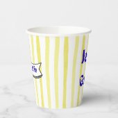 私が必要なのはイエス&コーヒー – 黄色、青 紙コップ (左)