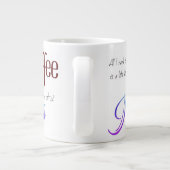 私が必要なのはコーヒーとイエスだけだ ジャンボコーヒーマグカップ (裏面)