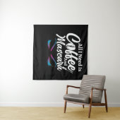 私が必要なのはコーヒーとマスカラのメイクアップアーティスト タペストリー (インサイチュ(横))