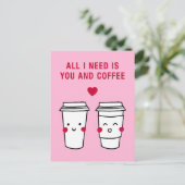 私が必要なのはコーヒーと君 ポストカード (スタンド正面)