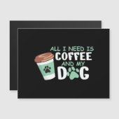 私が必要なのはコーヒーと私の犬、おもしろい犬の所有者L (正面/裏面)