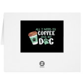 私が必要なのはコーヒーと私の犬、おもしろい犬の所有者L (裏面横)