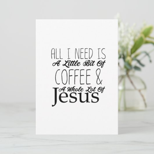 私が必要なのはコーヒーの少しとイエスの全体の多さだけだ (スタンド正面)