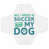 私が必要なのはサッカーと私の犬だけだ サッカーボール (フラット)