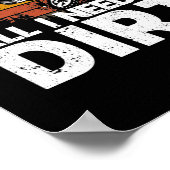 私が必要なのはダートバイクモトクロスオフローディングバイク ポスター (角)