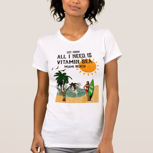 私が必要なのはビタミン海だけだ Tシャツ (正面)