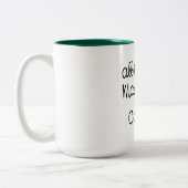 私が必要なのはマスカラカフェインおもしろいコーヒーマグ ツートーンマグカップ (左)