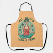 私が必要なのはヨガとヤーヌのフレーズだけだ エプロン (正面)
