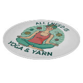 私が必要なのはヨガとヤーヌのフレーズだけだ カッティングボード (角)