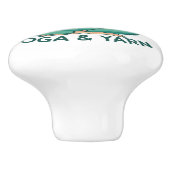 私が必要なのはヨガとヤーヌのフレーズだけだ セラミックノブ (側面)