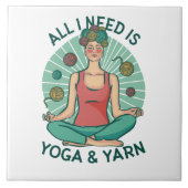 私が必要なのはヨガとヤーヌのフレーズだけだ タイル (正面)