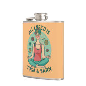 私が必要なのはヨガとヤーヌのフレーズだけだ フラスク (左)