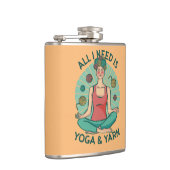 私が必要なのはヨガとヤーヌのフレーズだけだ フラスク (右)