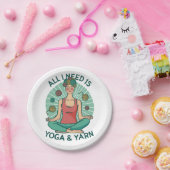 私が必要なのはヨガとヤーヌのフレーズだけだ ペーパープレート (パーティー)