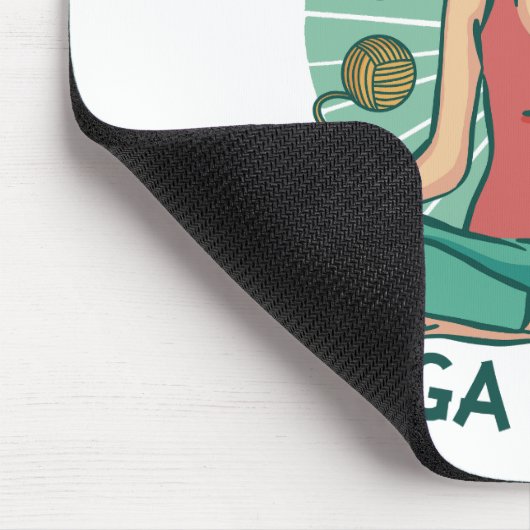 私が必要なのはヨガとヤーヌのフレーズだけだ マウスパッド (コーナー)