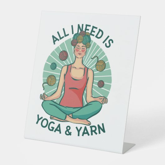 私が必要なのはヨガとヤーヌのフレーズだけだ 台座サイン (正面)