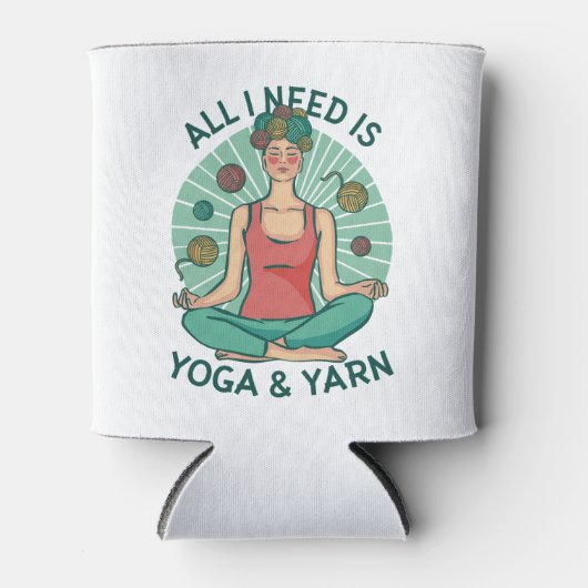 私が必要なのはヨガとヤーヌのフレーズだけだ 缶クーラー (正面)