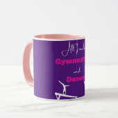 私が必要なのは体操とダンスだけだ マグカップ (正面左)