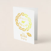 私が必要なのは君と私のバレンタインデー 箔カード (正面)