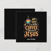私が必要なのは少しコーヒーとイエスの多くだけだ 招待状 (正面/裏面)