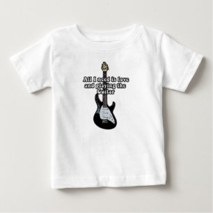 私が必要なのは愛遊とギターだけだ。 ベビーTシャツ