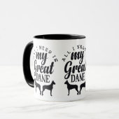 私が必要なのは私の偉大なデネマグだけだ マグカップ (正面左)