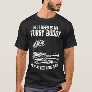 私が必要なのは私の毛皮の友人40長食べ物を与えい波止場 Tシャツ