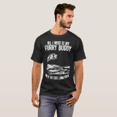 私が必要なのは私の毛皮の友人40長食べ物を与えい波止場 Tシャツ (正面フル)