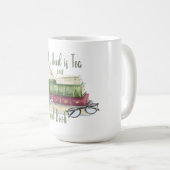 私が必要なのは紅茶と良い本のマグだけだ コーヒーマグカップ (正面右)