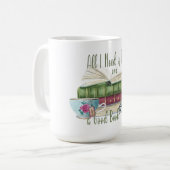 私が必要なのは紅茶と良い本のマグだけだ コーヒーマグカップ (正面左)