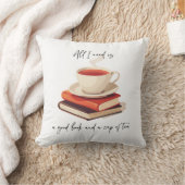 私が必要なのは良い本と紅茶だけだ クッション (ブランケット)