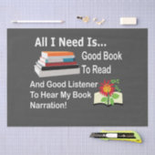 私が必要なのは良い本と良い聞き手読だけだ 薄葉紙 (クラフト)