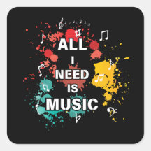 私が必要なのは音楽、カラフル好モダンき