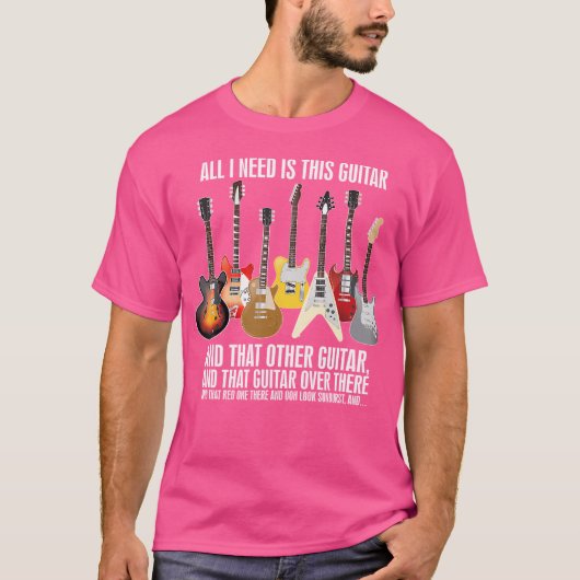 私が必要なのは、このエレキギターのコレクター Tシャツ (正面)