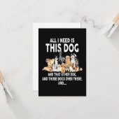 私が必要なのは、この犬だけだ カード (正面/裏面インサイチュ)