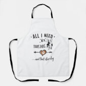 私が必要なのは、この犬と他の犬のコーギGだけだ エプロン (正面)