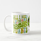 私が必要なのは、より多くの植物 – 植物愛好家の写真マグカップ コーヒーマグカップ (左)