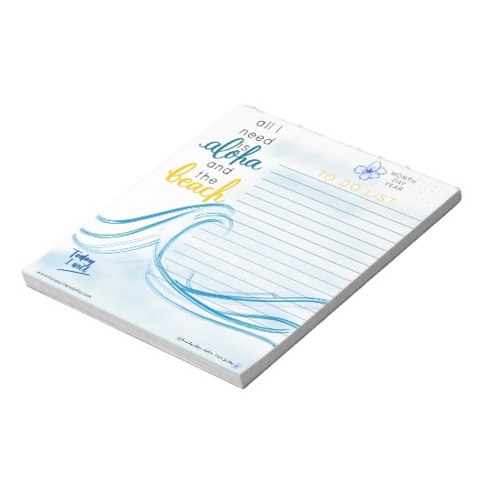 私が必要なのはAlohaとリストビーチメモ帳 ノートパッド (回転)